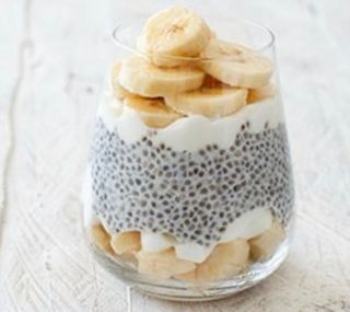 Chia pudding banane