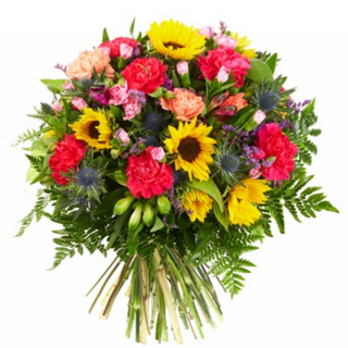 Bukiet kolorowych kwiatów L 