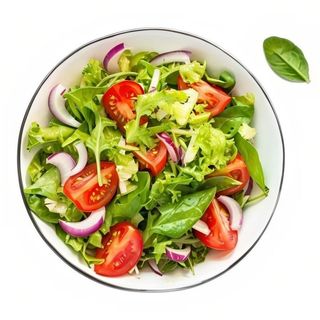 Ensalada De Lechuga Con Tomate Y Cebolla