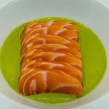 Sashimi Green Salmon - Sashimi di salmone con salsa Jalapeno