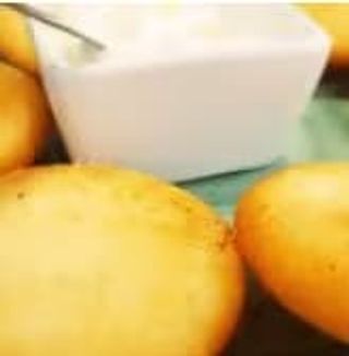 Arepitas fritas con nata (6uds.)