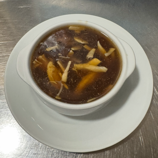 Sopa de pollo y champiñones 