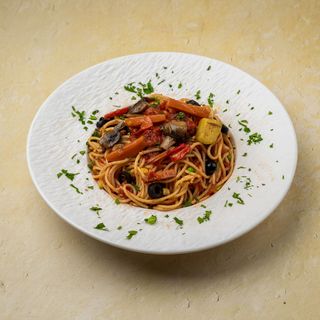 Pasta alle Verdure Grigliate al Pomodoro
