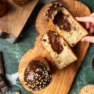 Panettone relleno de nutella
