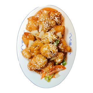 125. Панирано пилешко със сусам (600г)