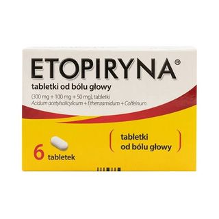 Etopiryna od bólu głowy. 