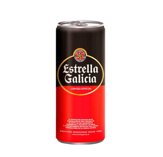 Cerveza lata Estella Galicia