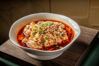 2 Pollo al vapore in salsa piccante