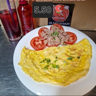 Tortilla franceza con atun