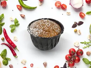 Маффин морковный с клюквой
