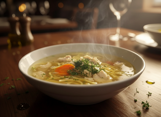 Курячий бульйон з домашньою локшиною 350 г