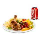 Cuisse de Poulet + Frites + Boisson