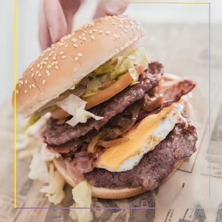 Hamburguesa Doble Queso Y Bacon