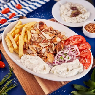 Gyros pui la farfurie