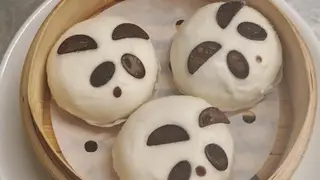 Panini al vapore panda - 3 pezzi