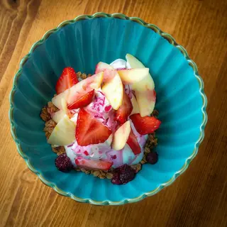 Yogur griego con muesli