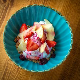 Yogur griego con muesli