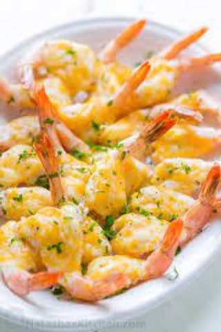 Cheesy Garlic Prawns