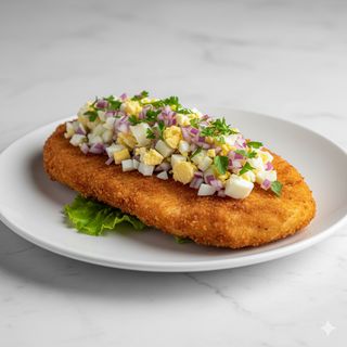 Milanesa de pollo salteña