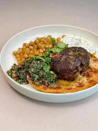 Miel pe pita cu nagut