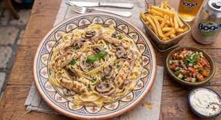 Tagliatelle poulet champignon