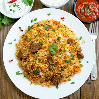 Beef biryani