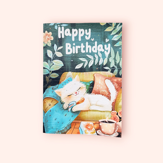 Felicitare "Happy Birthday pisica"