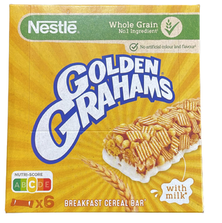Golden Grahams Breakfast Cereal Bar With Milk 6Uds