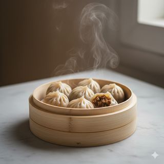 Ravioli di carne al vapore - 4 pezzi