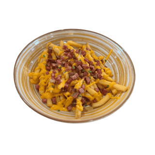 Batatas Fritas com Cheddar e Bacon