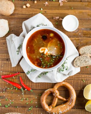 Мясная солянка