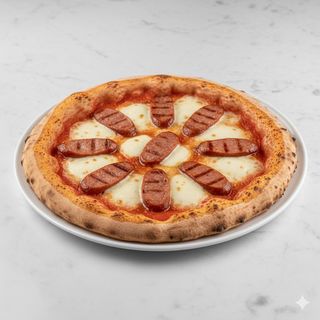 Pizza Con Frankfurt (30 Cm.)