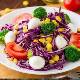 12. Insalata con verdure e burrata