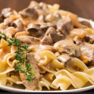 Pasta:☆ stroganoff al pollo 