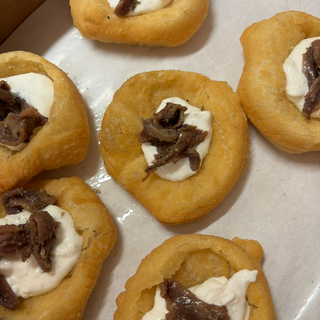 Pizzottelle fritte burrata e alici