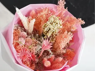 Pink Dry Flowers