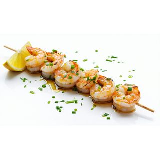 Pinchos De Langostinos Al Ajillo (Ración)