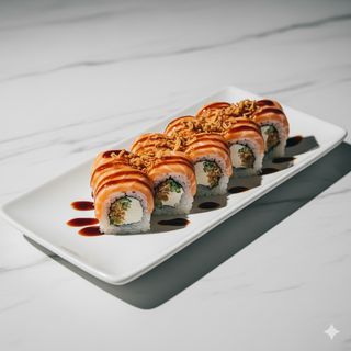 Black sake cotto roll 8  pezzi