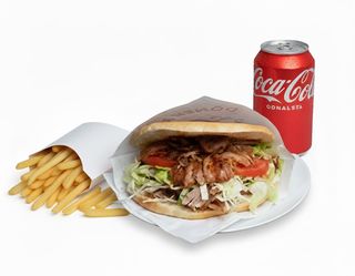 Panino + patatine + Coca-Cola