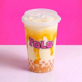 Мілк Чіз Персик Bubble Tea