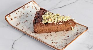 Tarta De Queso Y Chocolate (Porción)