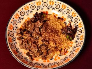 Кус Кус з каштанами і грибами