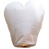 Lampion Zburător Inimă Albă