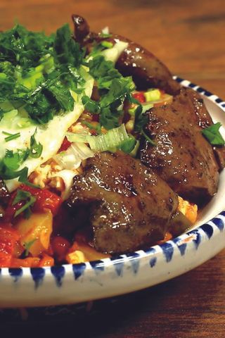 Piatto kafteji con fegato