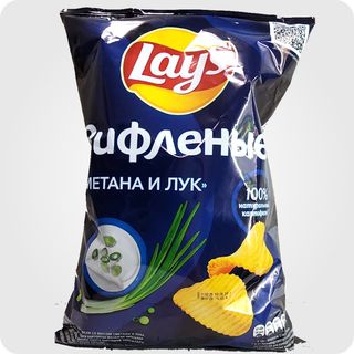 ლეისი ნატურალური კარტოფილის ჩიფსი "არაჟნის და ხახვის" გემოთი 140გ 19X