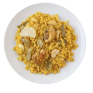 Arroz con pollo y verduras (350 g.)