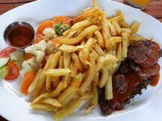 Chicken Pepper Steak & Chips