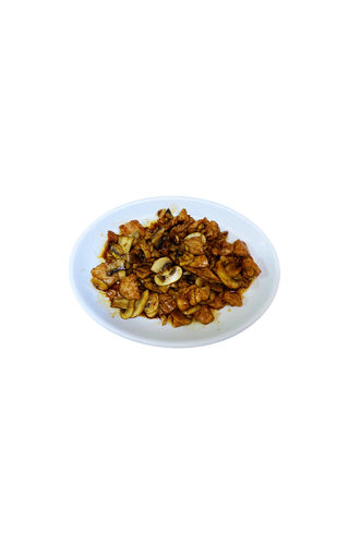 Solomillo de cerdo con champiñón
