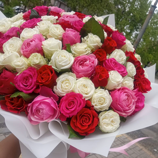 Букет Мікс троянд 