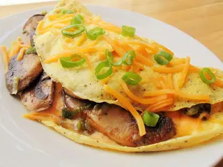 Mushroom and Cheese Omelet